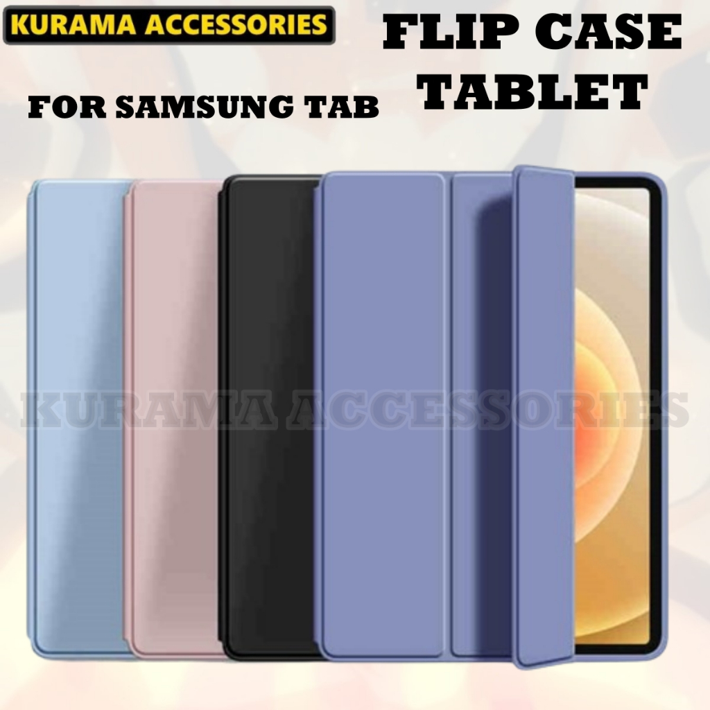 Solid Flip Book Stand สําหรับ Samsung Galaxy Tab A9 / A9 + Plus TPU Protection Book Pouch Case Cover Casing
