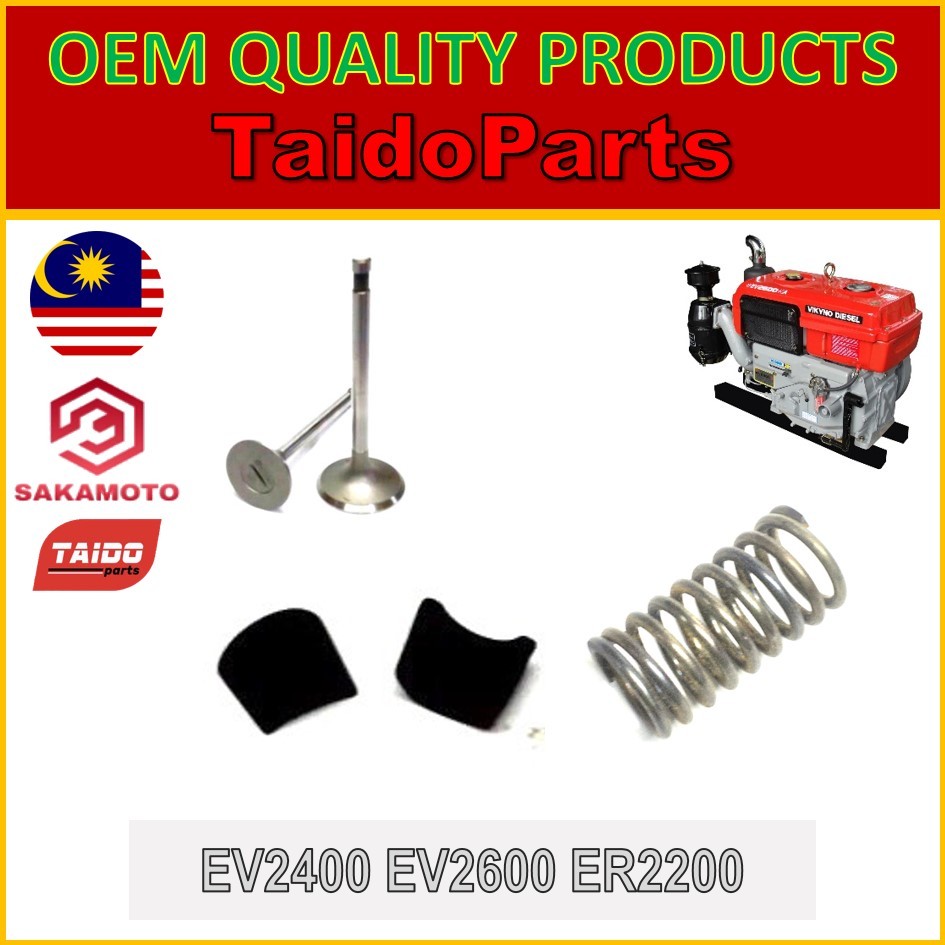 Vikyno EV2400 EV2600 Kubota ER2200 ฝาครอบวาล์วเครื่องยนต์ ทางเข้า และท่อไอเสีย โฆษณา collet