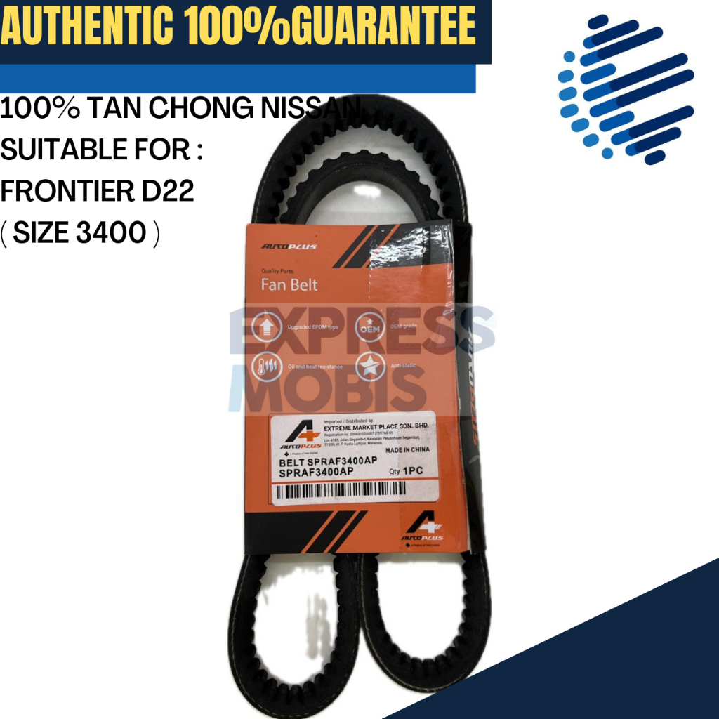 TAN CHONG NISSAN FRONTIER D22 FAN BELT ( 3400 ) SPROAF3400AP FRONTIER D22