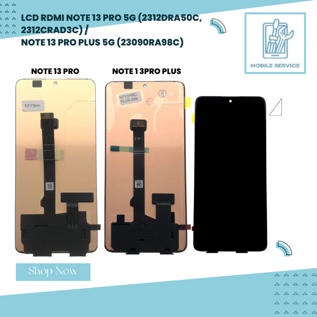 LCD REDMI NOTE 13 PRO 5G (2312DRA50C,2312CRAD3C) / NOTE 13 PRO PLUS 5G (23090RA98C) จอแสดงผลหน้าจอสั