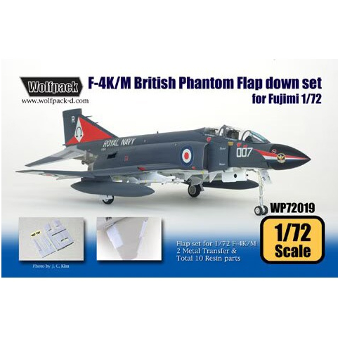 Wolfpack WP72019 1/72 F-4K/M Phantom Flap Down Set สําหรับ Fujimi