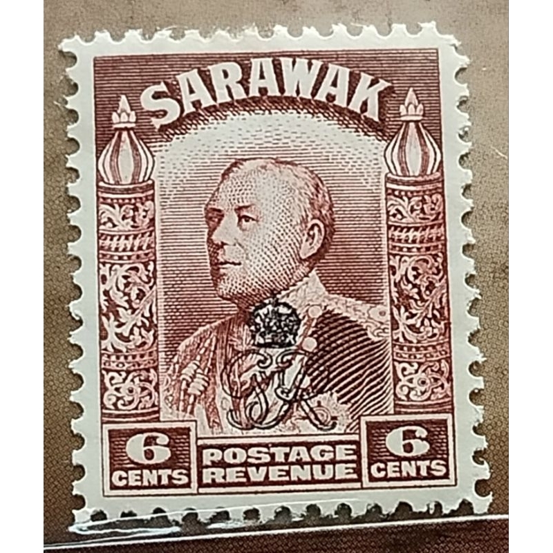 Setem Sarawak 6 Cents Used (SK6)