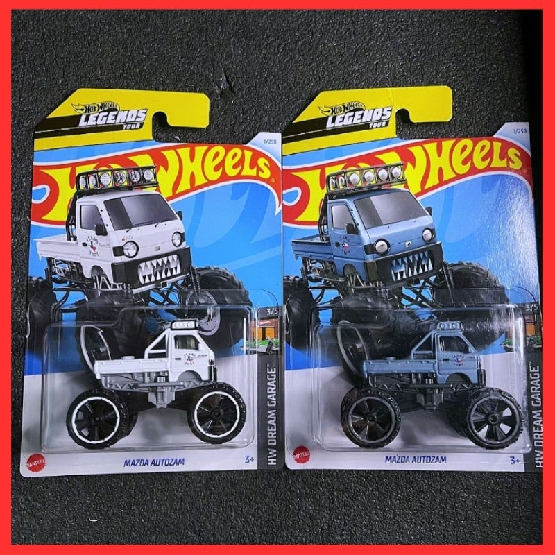 Hot Wheels Mazda Autozam 2024 รุ่นแรก White & Blue Legend Tour Diecast Mighty K Car Hotwheel Kei Swa
