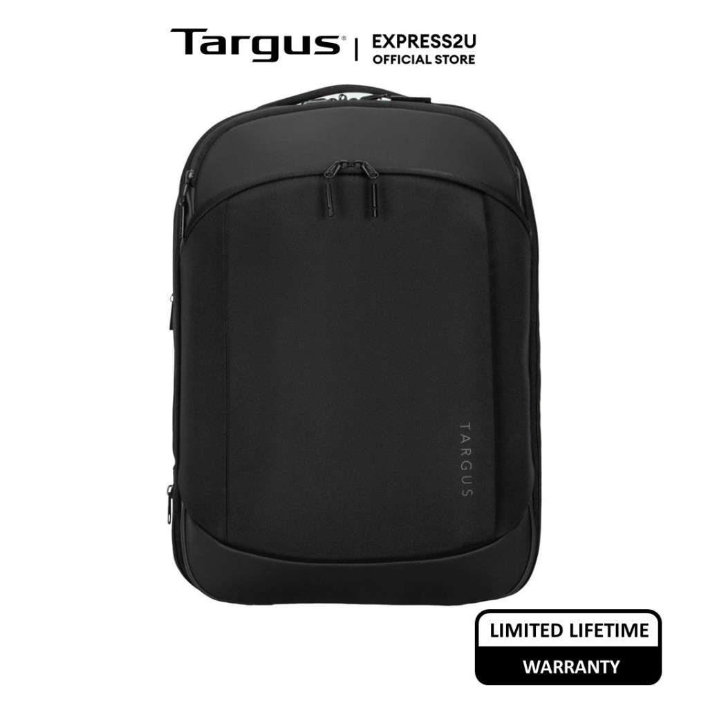 Targus BP กระเป๋าเป้สะพายหลัง กระเป๋าเดินทาง แบบพกพา 15.6 นิ้ว สีดํา TBB612