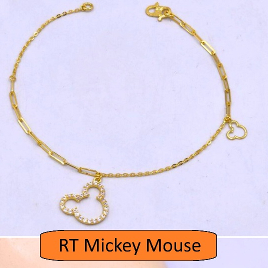Paper CLIP POLO MICKEY MOUSE Hand Chain 916 Gold 916 Gold 916 BAJET