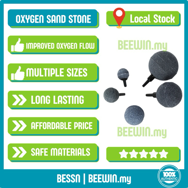 Aquarium Air Stone Ball ตู้ปลาออกซิเจน Stone Diffuser Akuarium Batu Angin Oxigen