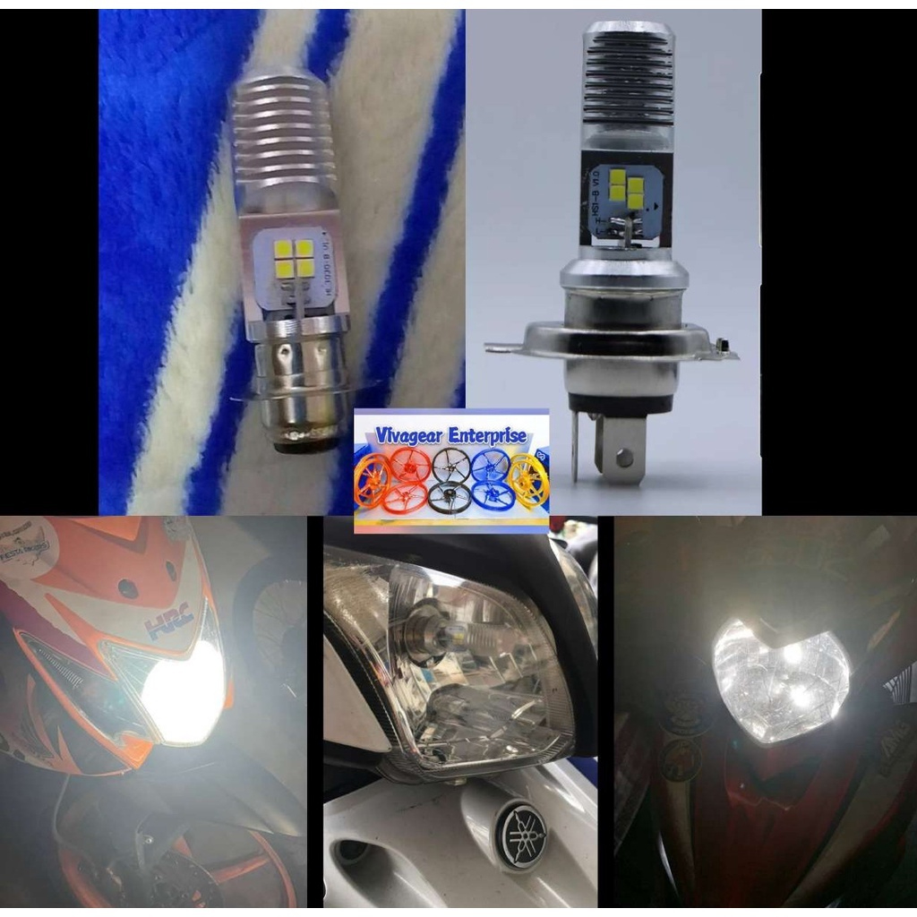 Motosikal LED HEADLIGHT Led Mentol Lampu หลอดไฟ LED H4/ T19