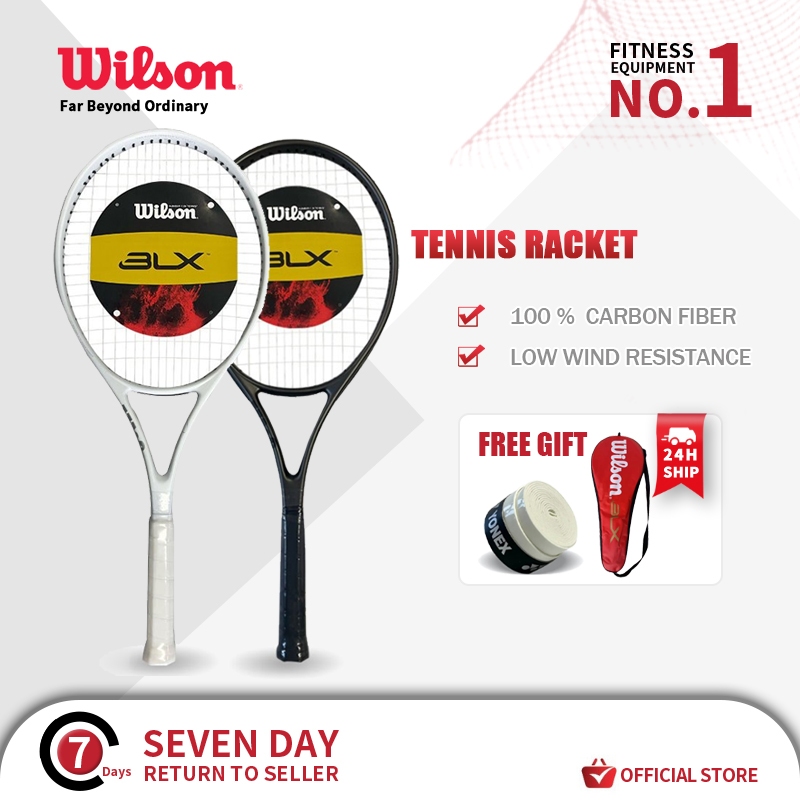 24ship Wilson ไม้เทนนิส Pro Staff RF97 Full Carbon Professional Practice พร้อม String Match Racket