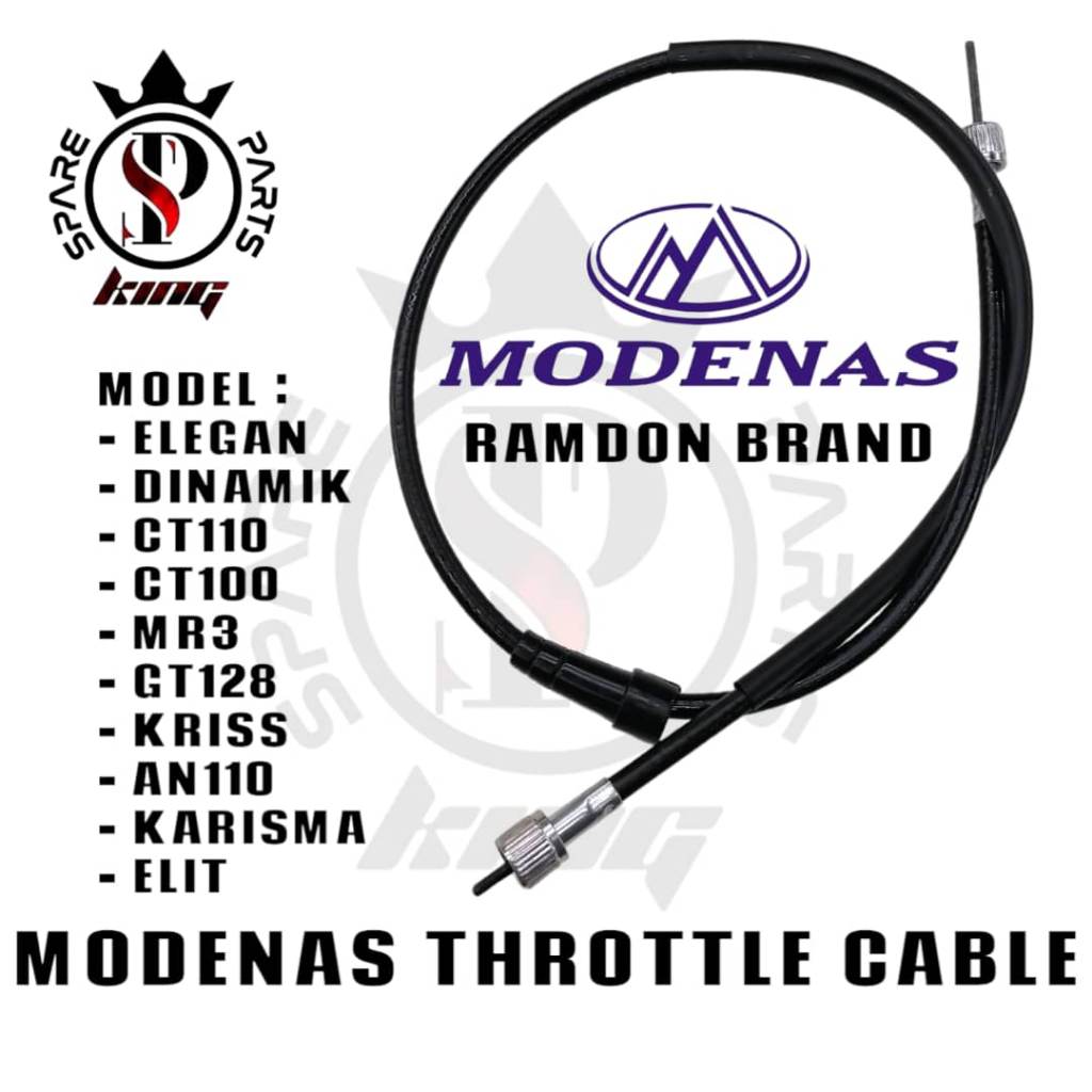 MODENAS ELEGAN150 ELEGAN DINAMIK MR3 GT128 KARISMA KRIS AN110 ELIT125 ELIT150 CT100 CT110 สาย THROTT