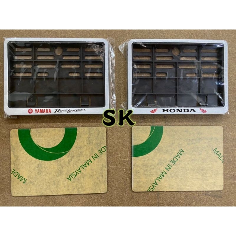 MOTORCYCLE FRAME PLATE + PAPAN PLATE 1 SET + NOMBOR NUMBER !!!