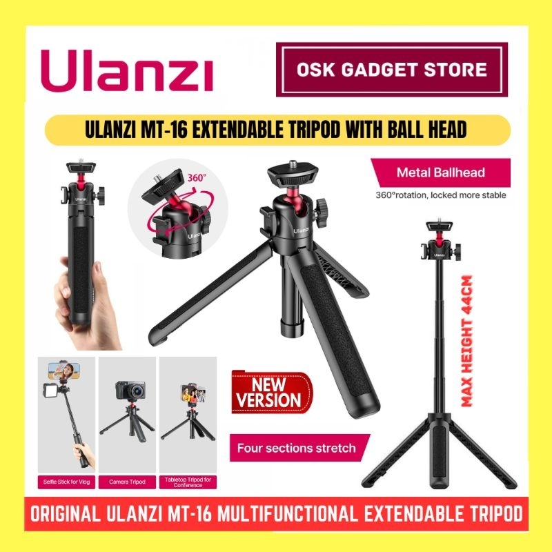 Ulanzi MT-16 MT16 ขาตั้งกล้องแบบขยายได้มัลติฟังก์ชั่นพร้อมขาตั้งกล้อง Ulanzi