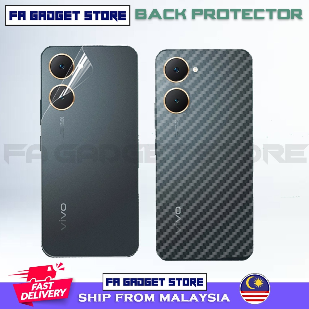Vivo T2x T1x T1 5G Y03 Y90 Y89 Y85 Y81 Y81s Y83 Y83 Pro Hydrogel ฝาครอบด้านหลังสติกเกอร์ฟิล์ม