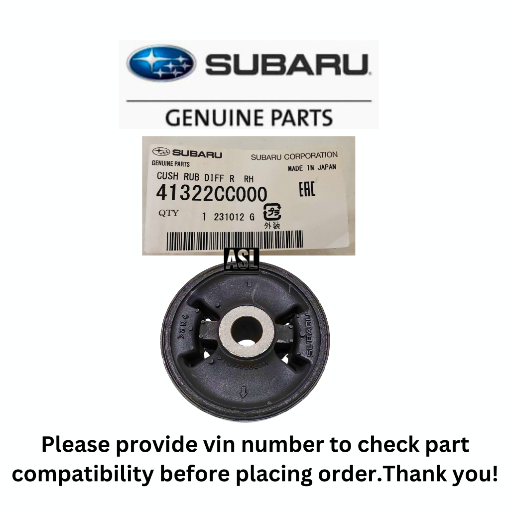Subaru BRZ ด้านหลัง Differential Crossmember Bush Toyota GT86 GR86 41322CC000 41322CA000 41322CA010