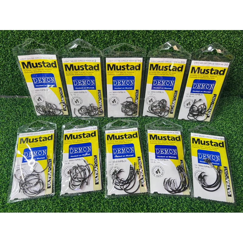 Mustad Gauge Circle Fishing Hook 39951NPBLN