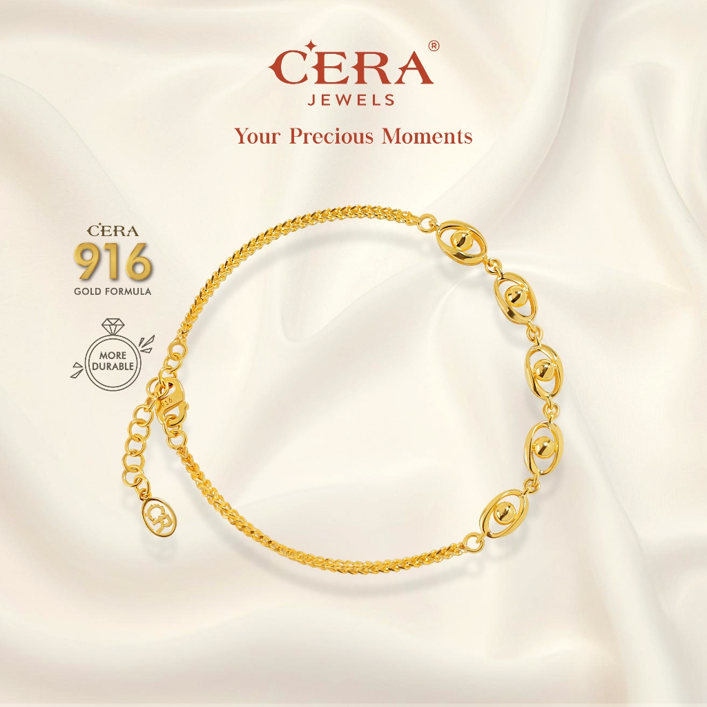 Cera 916 Gold Enchanting Bracelet GA9012