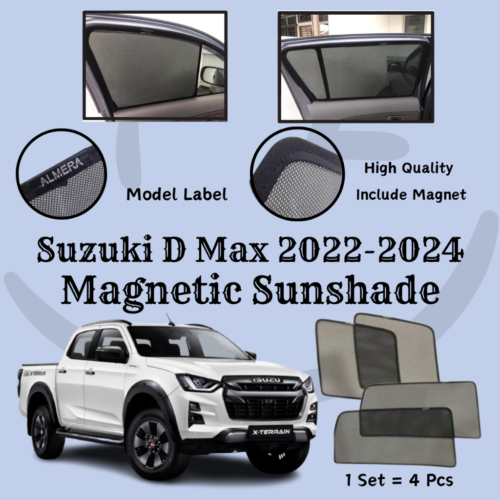 Isuzu D-Max 2022-2025 ม่านบังแดดแม่เหล็ก Epic [4 ชิ้น]