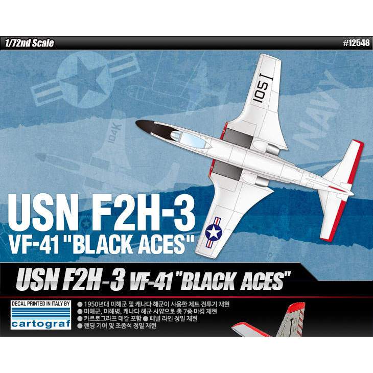 ACADEMY USN F2H-3 VF-41 "Black Aces" Academy | เบอร์ 12548 | 1:72