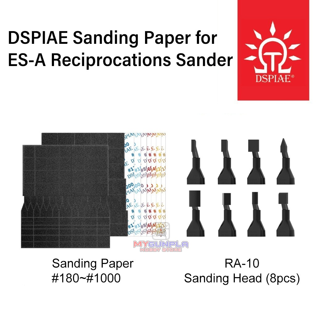 DSPIAE RA-10 แผ่นขัด & MSP & SP / กระดาษทรายซิลิคอน SS สําหรับ ES-A & ES-A PRO เครื่องขัดลูกสูบ