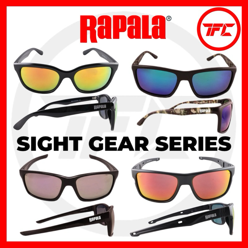 (JDM) RAPALA Sight Gear Series แว่นกันแดดดีไซน์ญี่ปุ่น RSG FC SC Vision โพลาไรซ์ป้องกันรังสียูวีตกปล