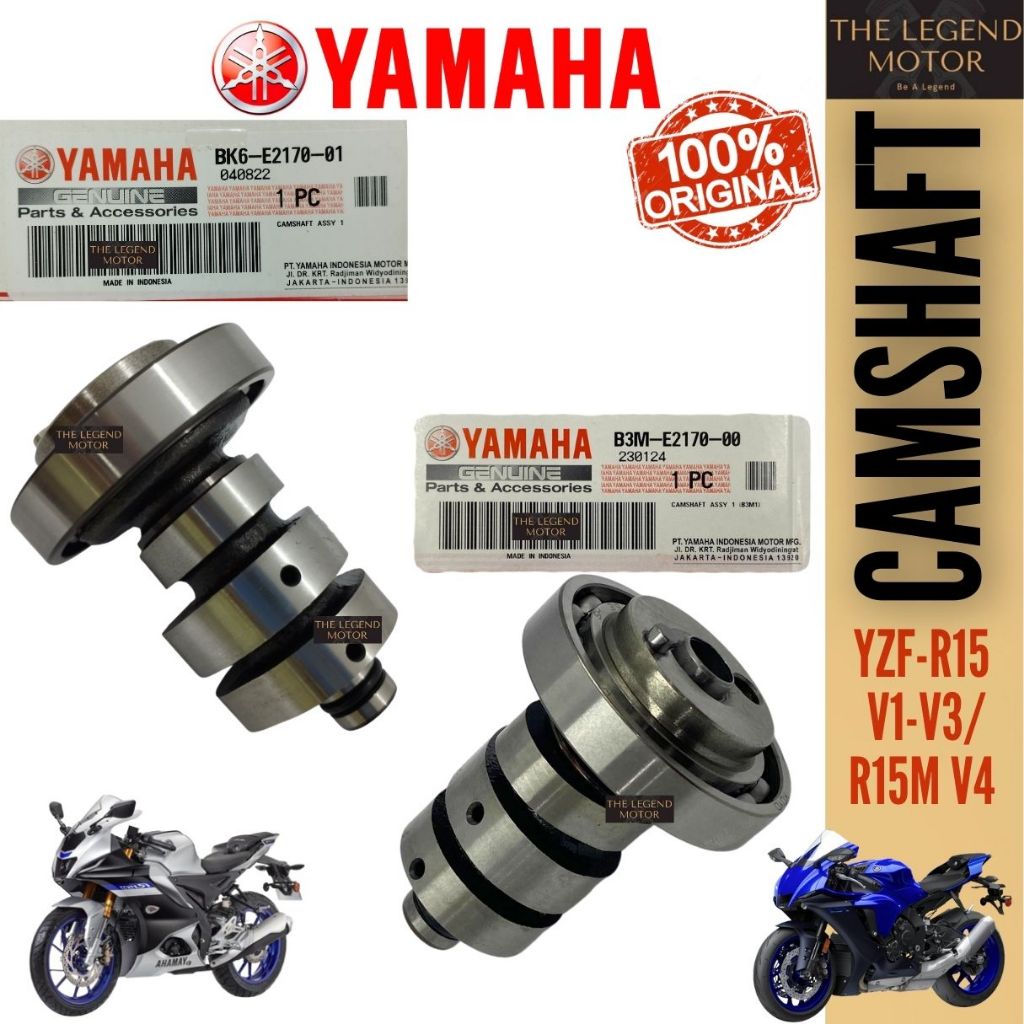 R15 V1 V2 V3 V4 YZF155 VVA R155 Camshaft Assy Cam Shaft Kem Sab Kam Sub B3M-E2120-00 BK6-E2170-01 Ya