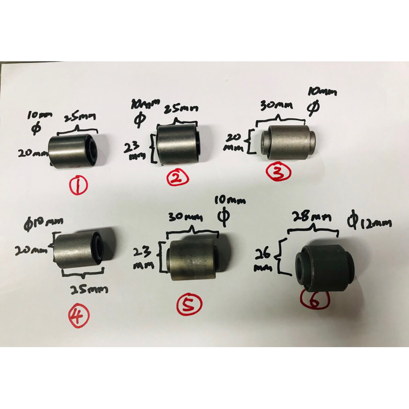 MONOSHOCK BUSH สําหรับ KYB ยี่ห้อ YSS (1 ชิ้น) ZX250/FZ150/Y125ZR/LC135/Y15ZR/RS150