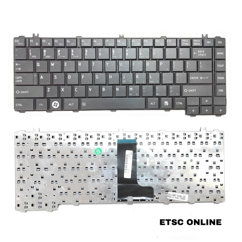 คีย์บอร์ด Toshiba Satellite L600 L630 L635 L640 L640D L645 L645D C600 C645 L745 คีย์บอร์ด US