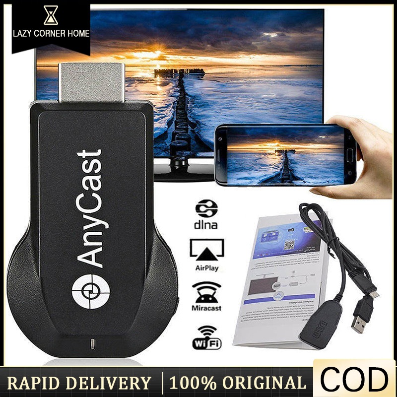 Chromecast Anycast สําหรับ TV M9 Plus TV Stick ตัวรับสัญญาณ WiFi 1080p จอแสดงผล HDMI