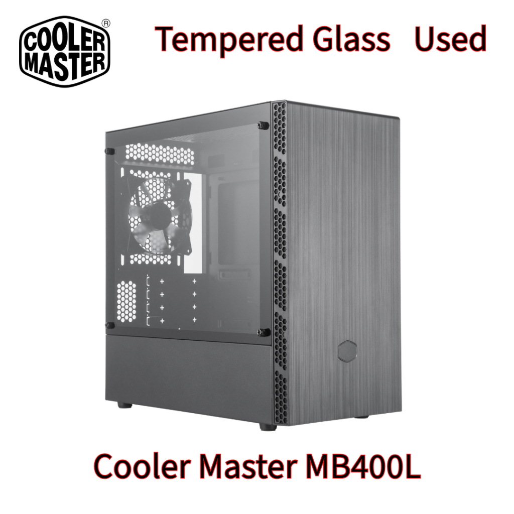 [มือสอง]Cooler Master MB400L พร้อม ODD/กระจกนิรภัย Mini Tower M-ATX Desktop PC Casing Case
