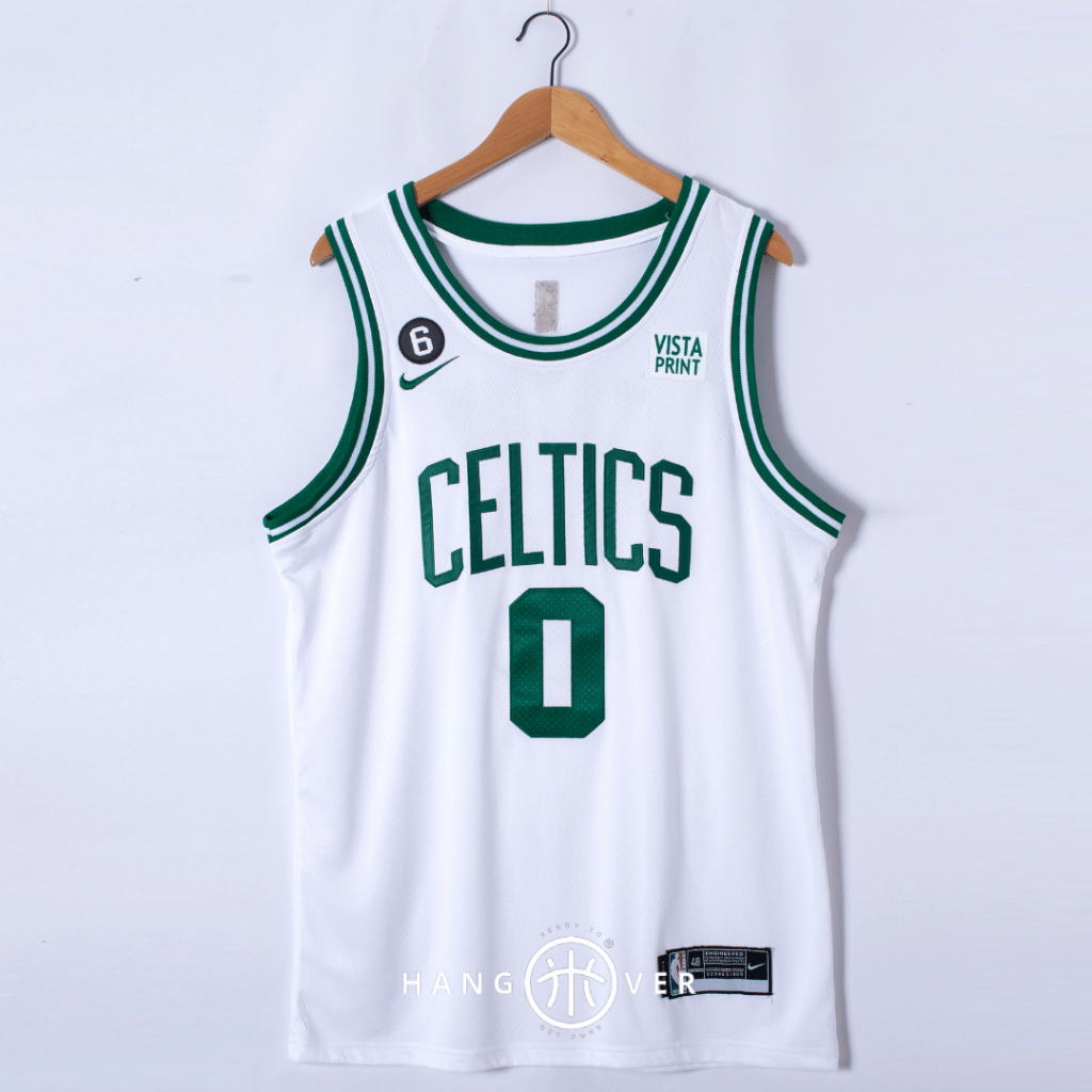 NBA Jersey เสื้อบาสเก็ตบอล (Jahitaan) Celtics Jason Tatum 0 บาสเกตบอลเสื้อกล้ามผู้ชายผู้หญิงเสื้อ Ba