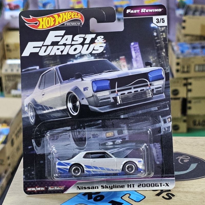 HOT WHEELS PREMIUM NISSAN SKYLINE HT 2000GT-X BRIAN FAST AND FURIOUS FAST REWIND