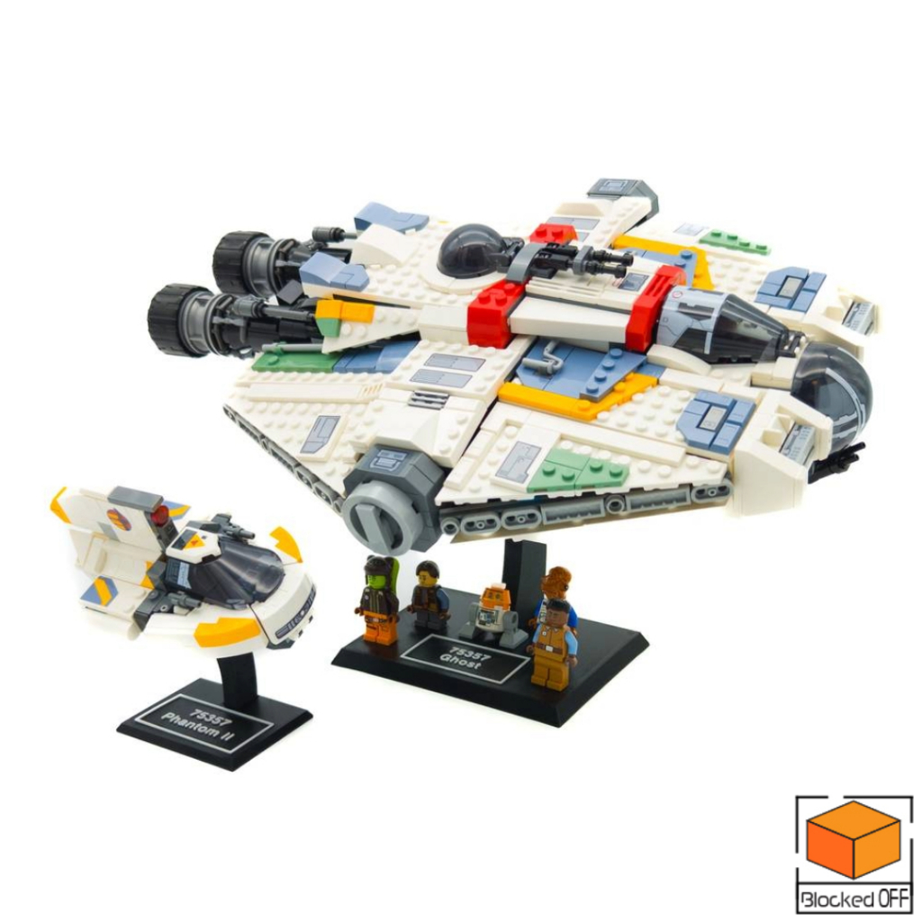 ขาตั้งจอแสดงผลสําหรับ Lego Star Wars Ghost & Phantom II (75357)
