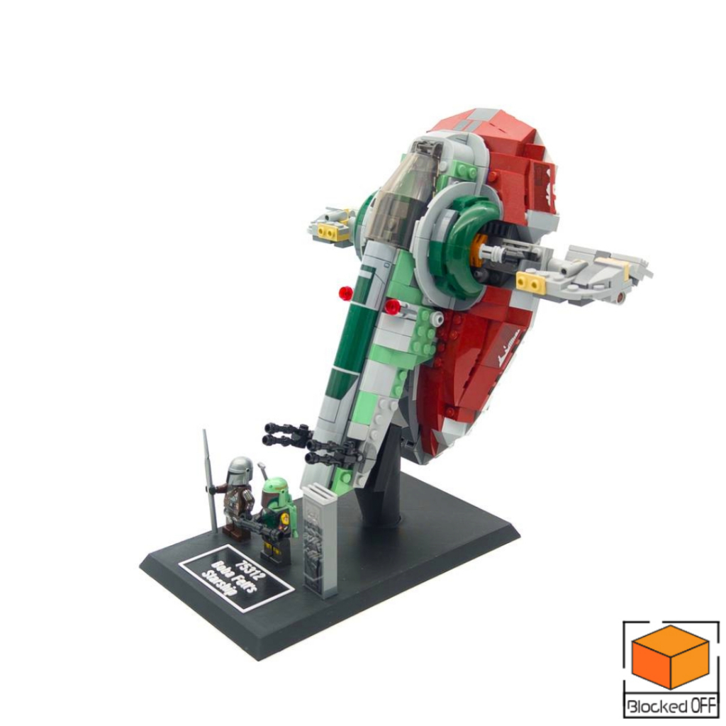 ขาตั้งจอแสดงผลสําหรับ Lego Star Wars Boba Fetts Starship / Slave-I (75312)