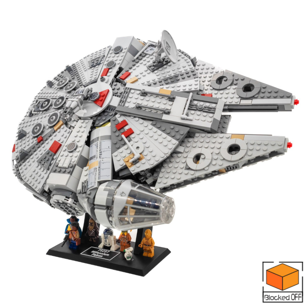 ขาตั้งจอแสดงผลสําหรับ Lego Star Wars Millennium Falcon (7965 / 75105 / 75212 / 75257)