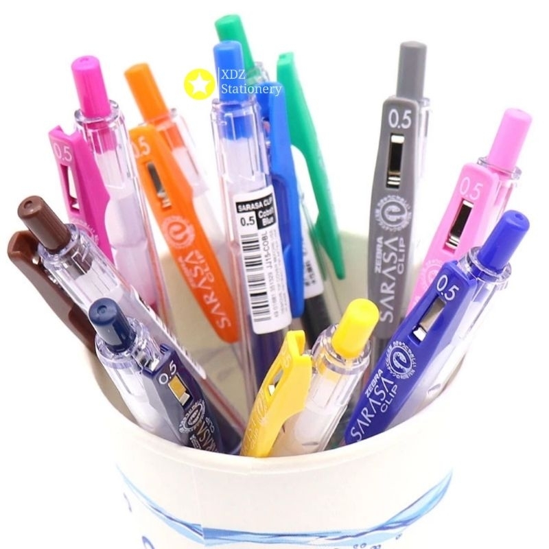 ZEBRA SARASA CLIP GEL PEN ROLLER 0.5MMM / 1.0MM