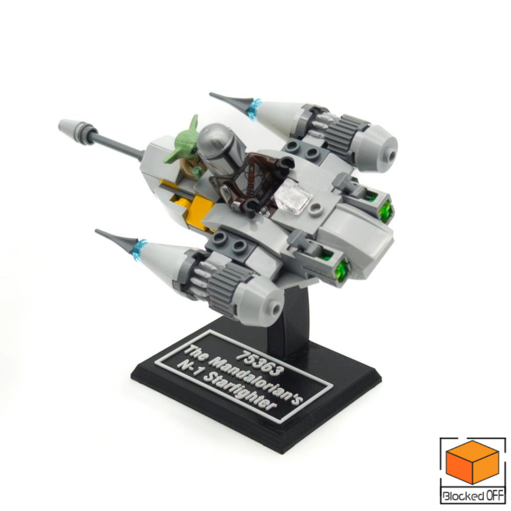 ขาตั้งจอแสดงผลสําหรับ Lego Star Wars The Mandalorians N-1 Starfighter Microfighter (75363)