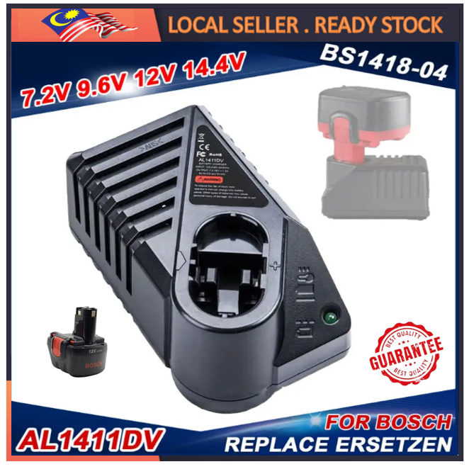 7.2-18V เครื่องชาร์จแบตเตอรี่ BOSCH GSR9.6-2 GSR12-2 GSR14.4-2 BATERI BATERY CHARGE GDS 9.6V 12V 14.