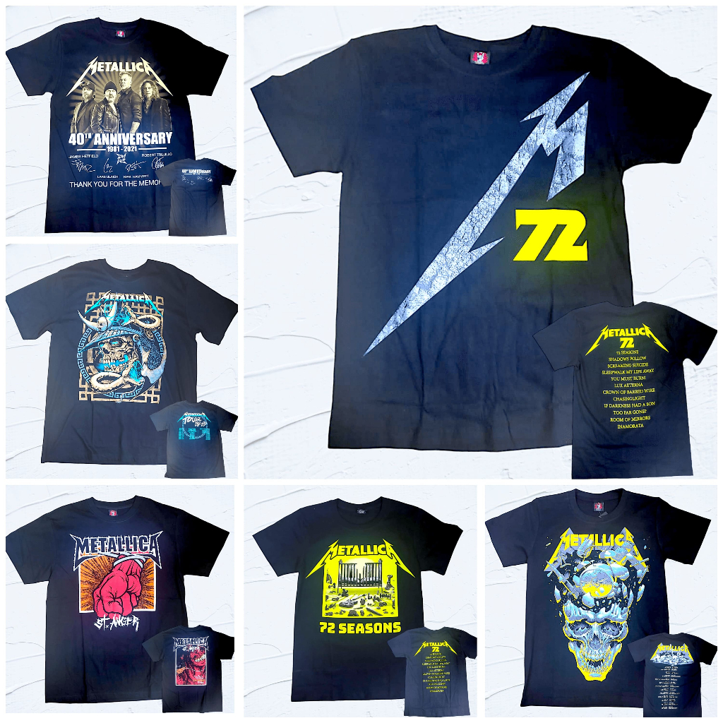 เสื้อยืด Baju Metallica Band Rock Yeah