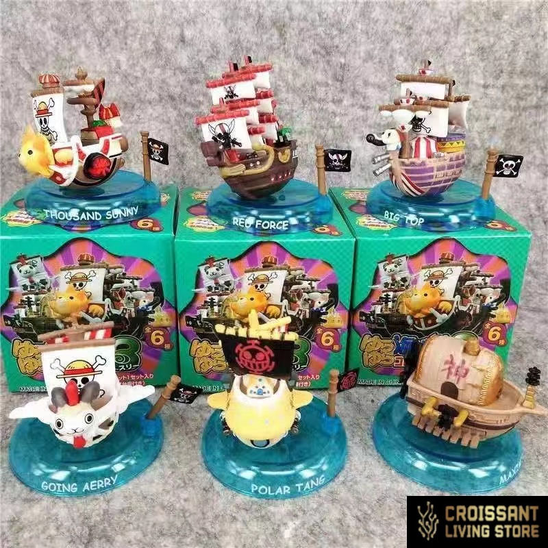 Croissant LIVING STORE MegaHouse One Piece Yura Yura Pirate Sip Collection Thousand Sunny Merry