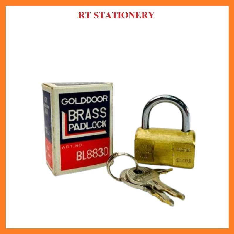 กุญแจทองเหลือง GoldDoor 30mm BL8830