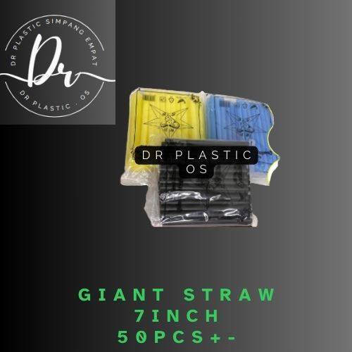 7INCH GIANT STRAW 7INCH / COLOUR STRAW / STRAW BOBA