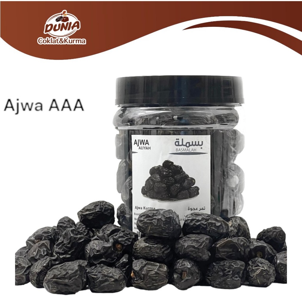 Ajwa เกรด AAA วันที่ Kurma Ajwa พรีเมี่ยมจากซาอุดีอาระเบีย | ขวด/พี