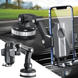 Universal 360° Long Neck Car Mount Phone Holder Mobile Phone Stand with Silicon Sucker (With Strong ABS & Silicon Base)