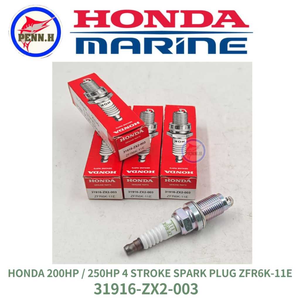 Honda 200HP / 250HP หัวเทียน 4 จังหวะ ZFR6K - 11E P/N : 31916-ZX2-003