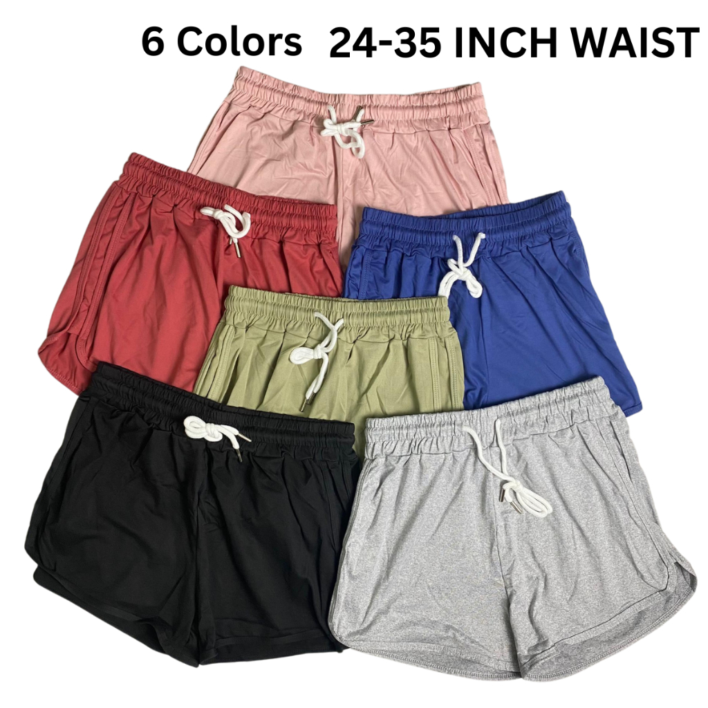 CASUAL SHORT PANTS CS0620Women กางเกงขาสั้นเอว 24-35 นิ้ว 6 สียืดหยุ่นสาวกางเกงขาสั้น Seluar Pendek 