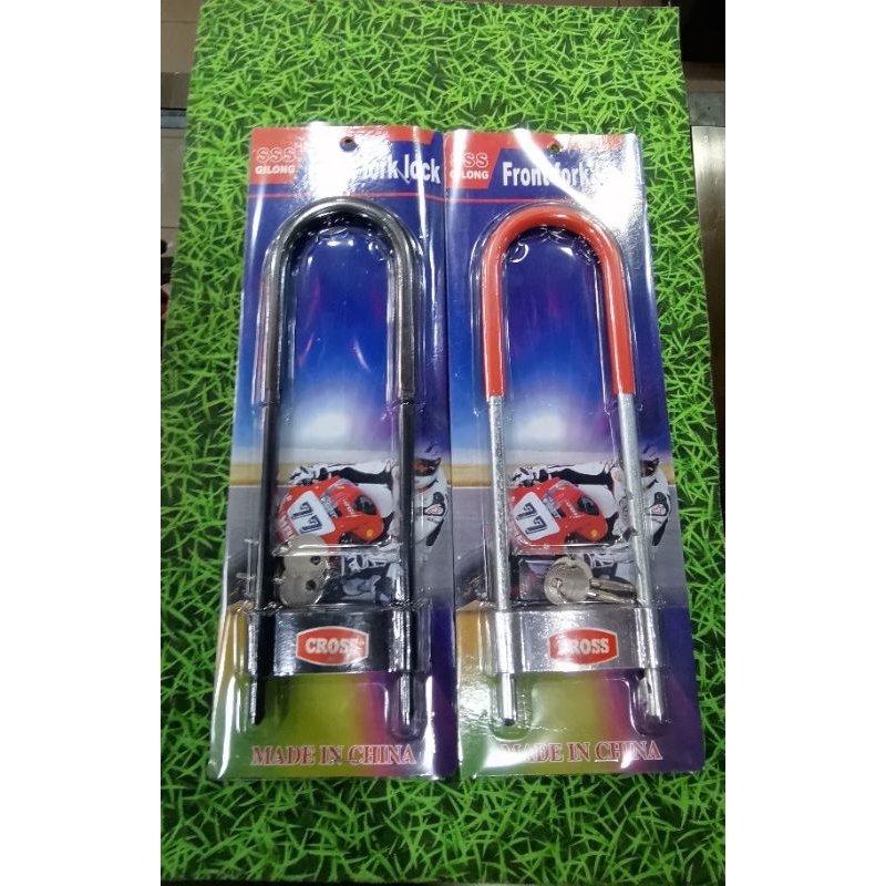 FORK LOCK /LOCK U (UNIVERSAL) /(SLIVER/BLACK)