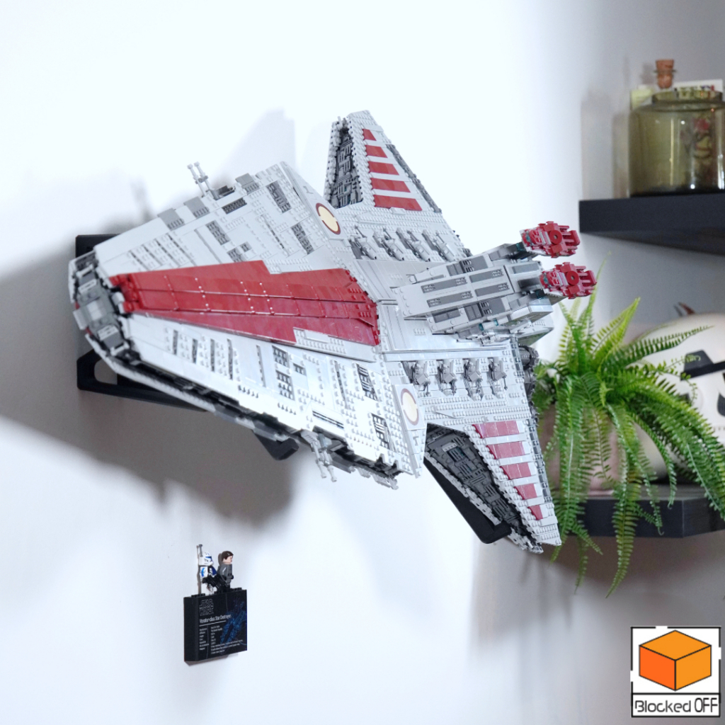 ติดผนังสําหรับ Lego Star Wars Venator-Class Republic Attack Cruiser (75367)