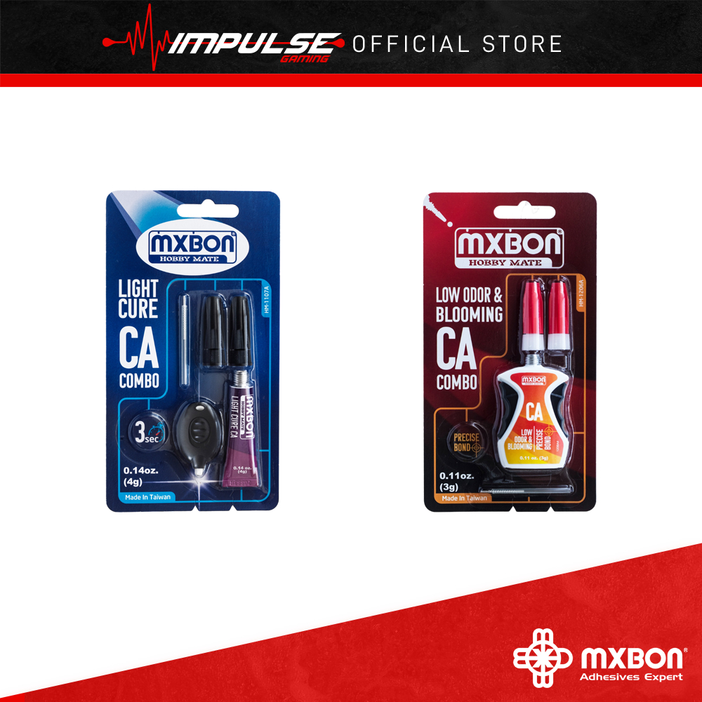 Mxbon Hobby Mate Light Cure CA Combo / Mxbon Hobby Mate Low Odor & Blooming CA Combo