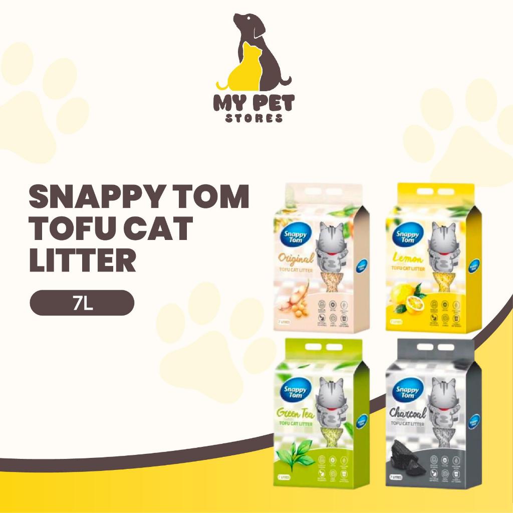 Snappy Tom Tofu Cat Litter 7 litre - Lemon,Charcoal,Green Tea
