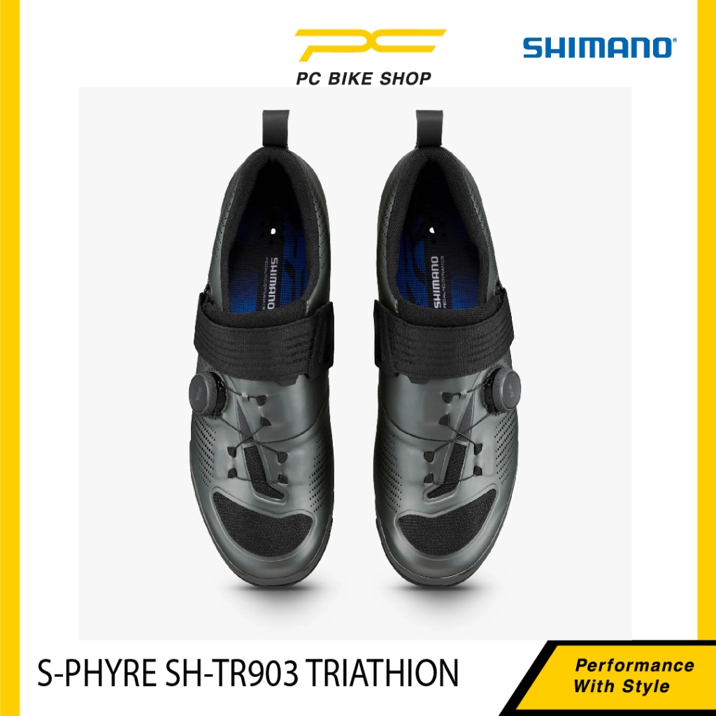 SHIMANO S-PHYRE SH-TR903 Premium Triathlon Wide Version Cycling Carbon Shoes R903 TT Duathlon Bicycl