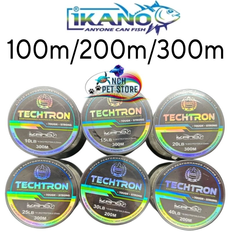 IKANO TECHRON SUPER PERFORMANCE FISHING LINE 10lb 15lb 20lb 25lb 30lb 40lb